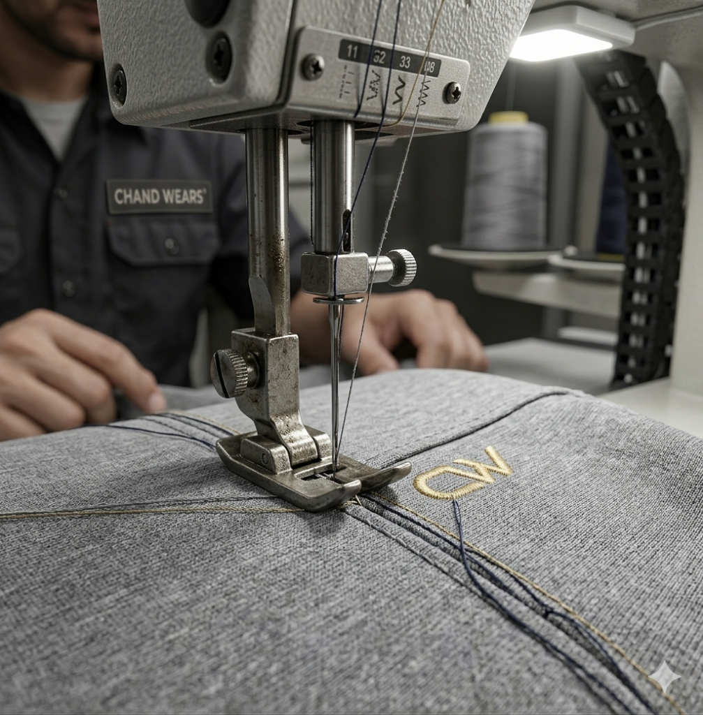 Sewing process of hoodie